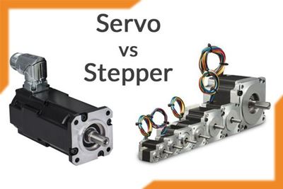 What is the difference between a step motor and a servo motor?