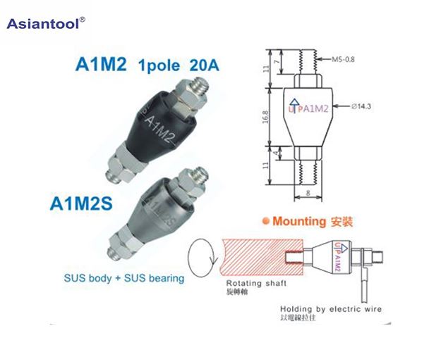 Electrical Rotating connector Model: A1M2S
